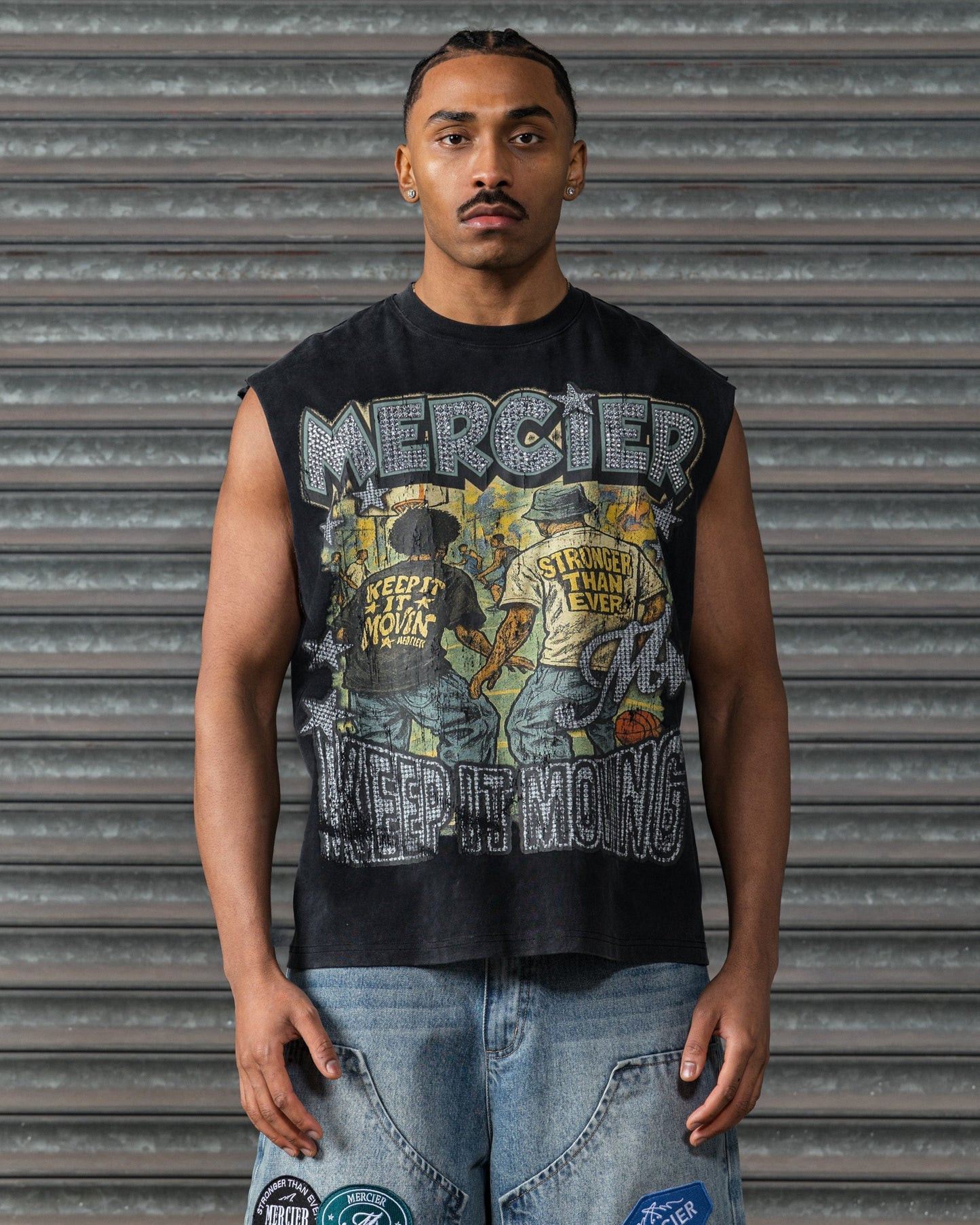 Mercier Diamante Ballers vintage black vest