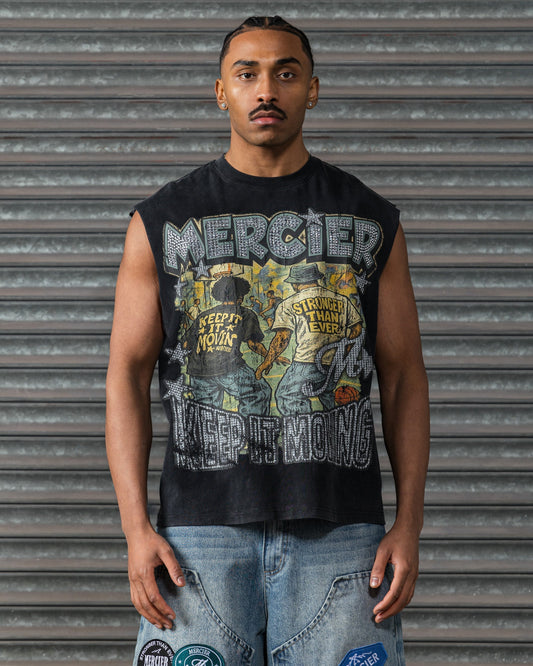 Mercier Diamante Ballers vintage black vest