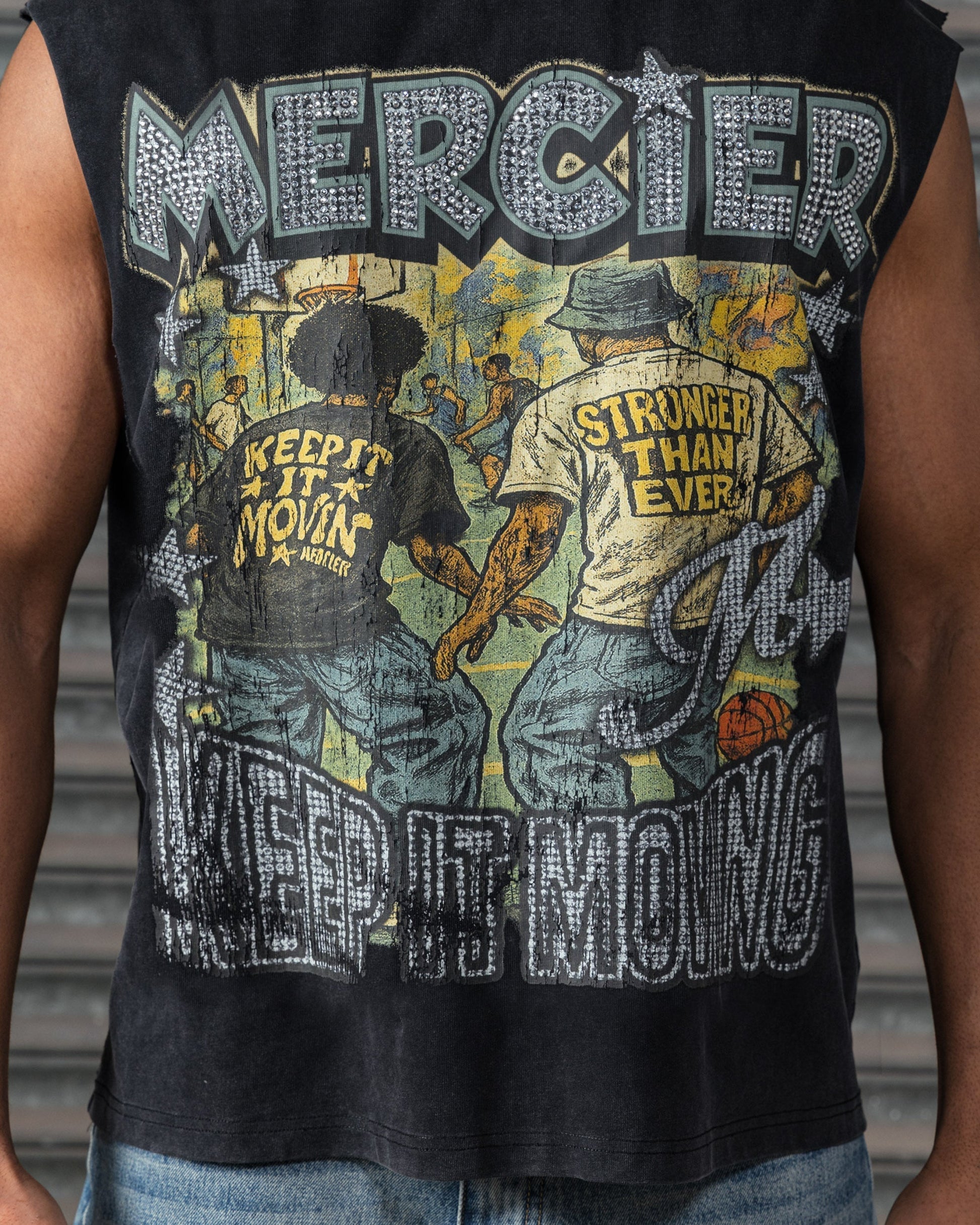Mercier Diamante Ballers vintage black vest