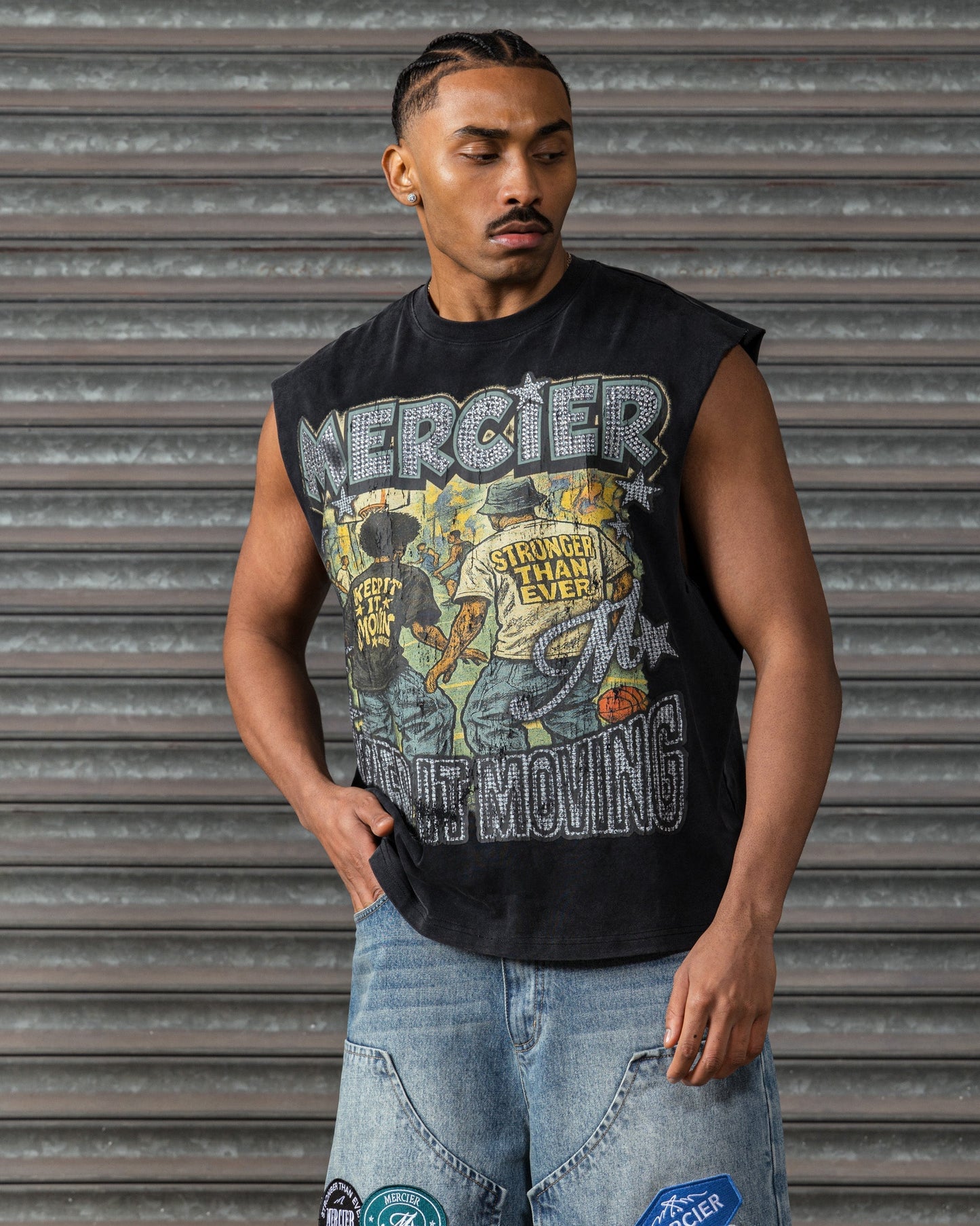 Mercier Diamante Ballers vintage black vest