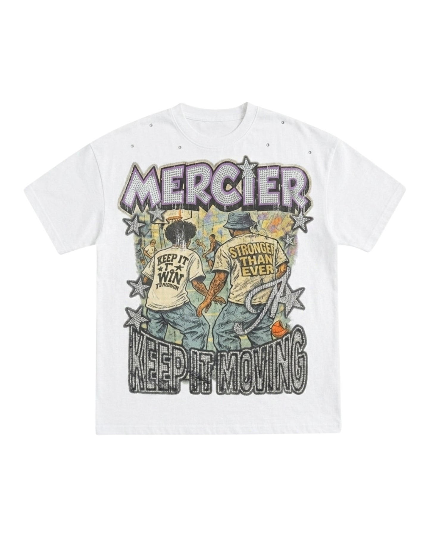 Mercier Diamante Ballers vintage white t-shirt