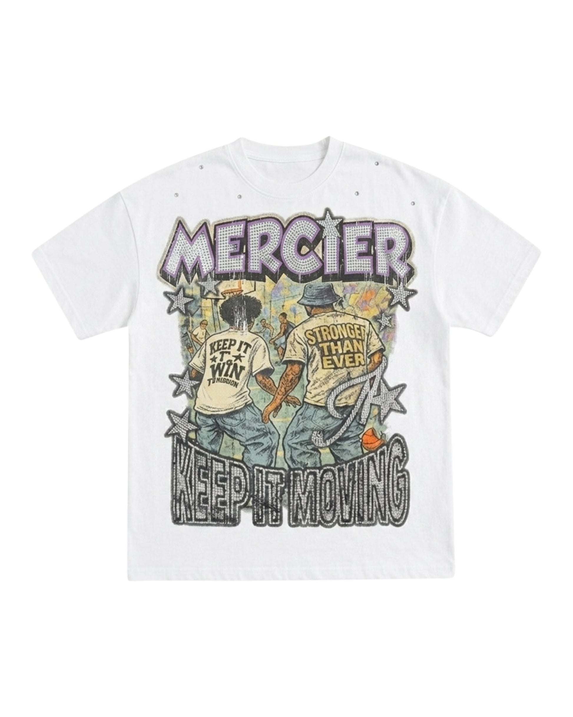Mercier Diamante Ballers vintage white t-shirt
