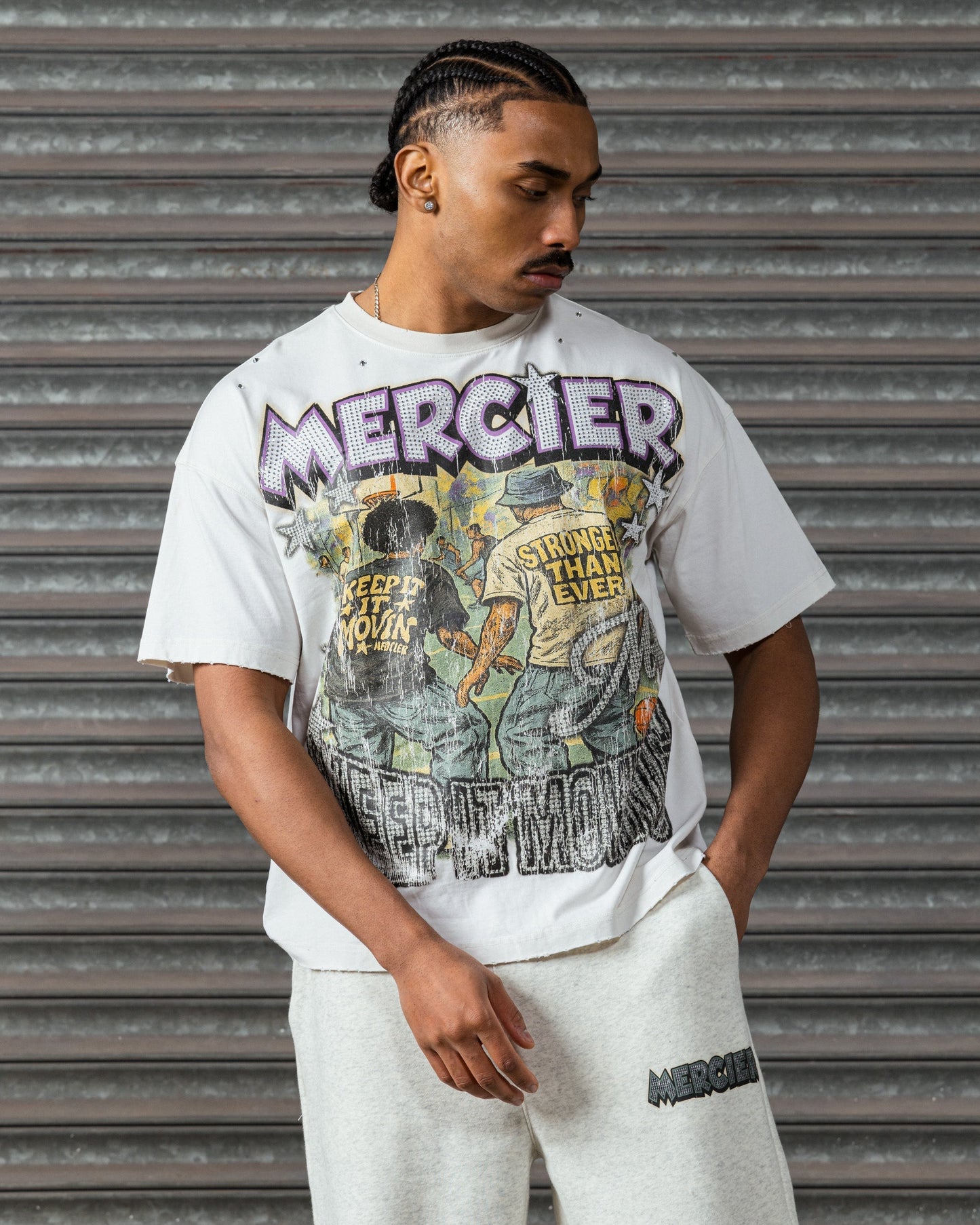 Mercier Diamante Ballers vintage white t-shirt