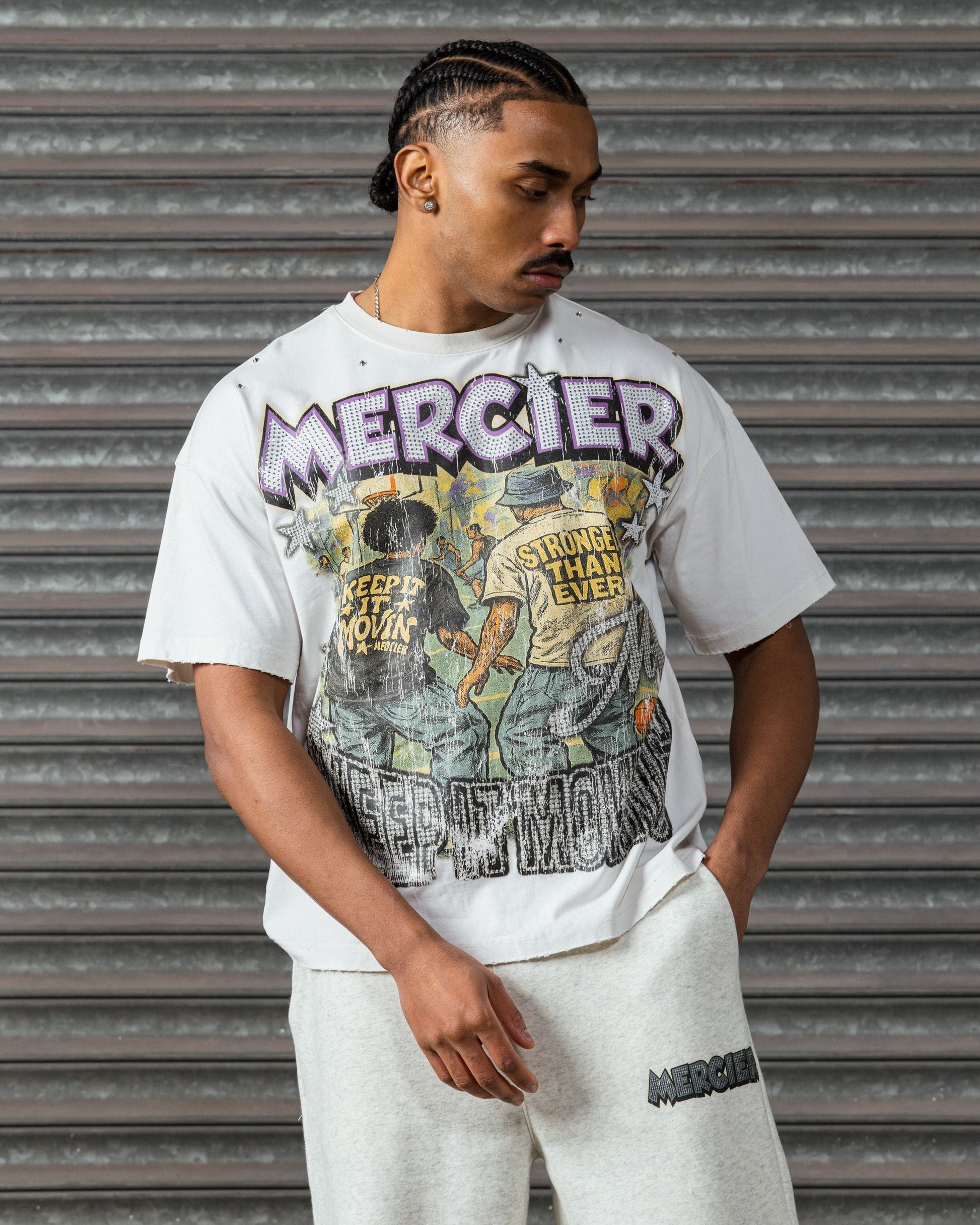 Mercier Diamante Ballers vintage white t-shirt