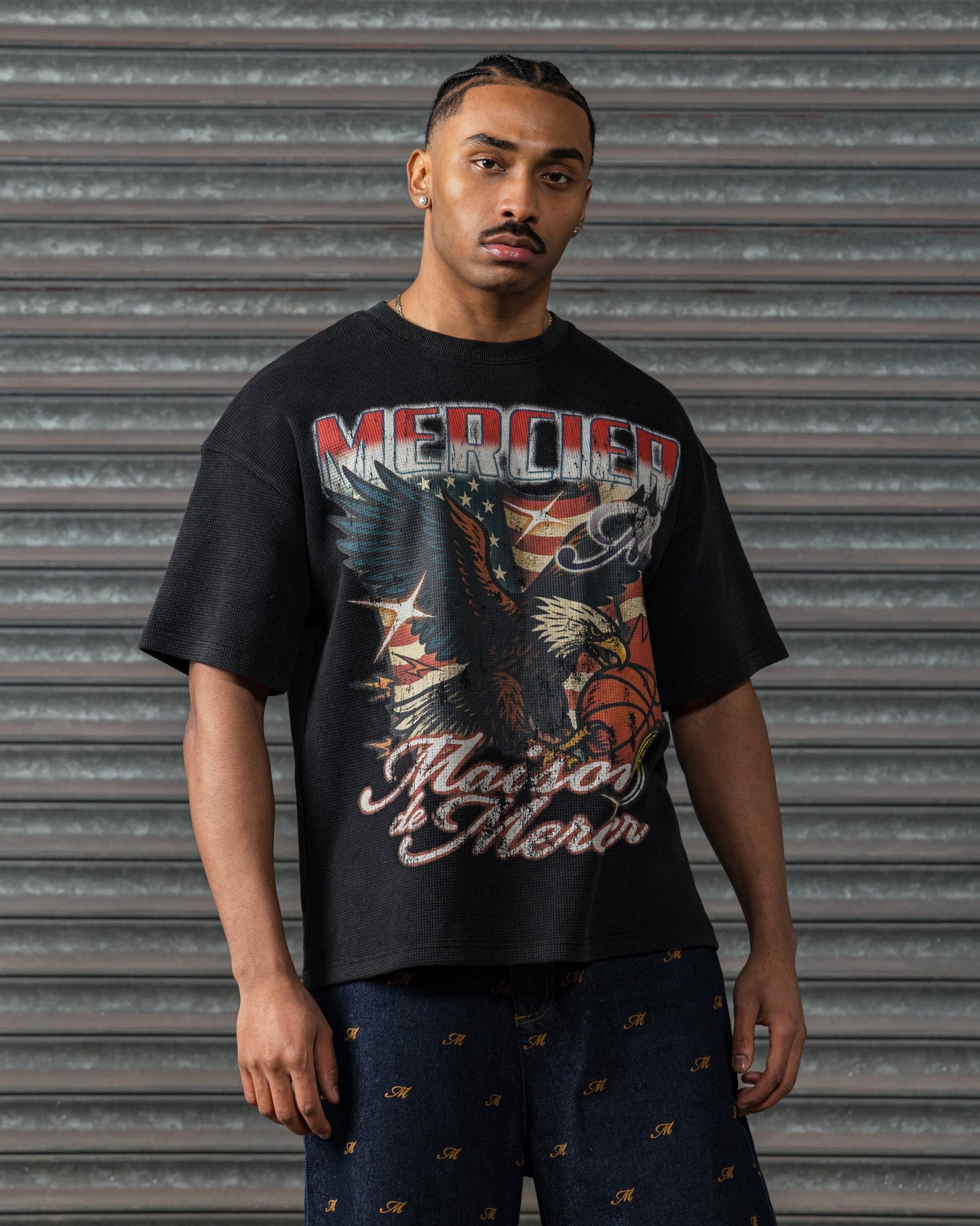 Mercier Eagle waffle t-shirt