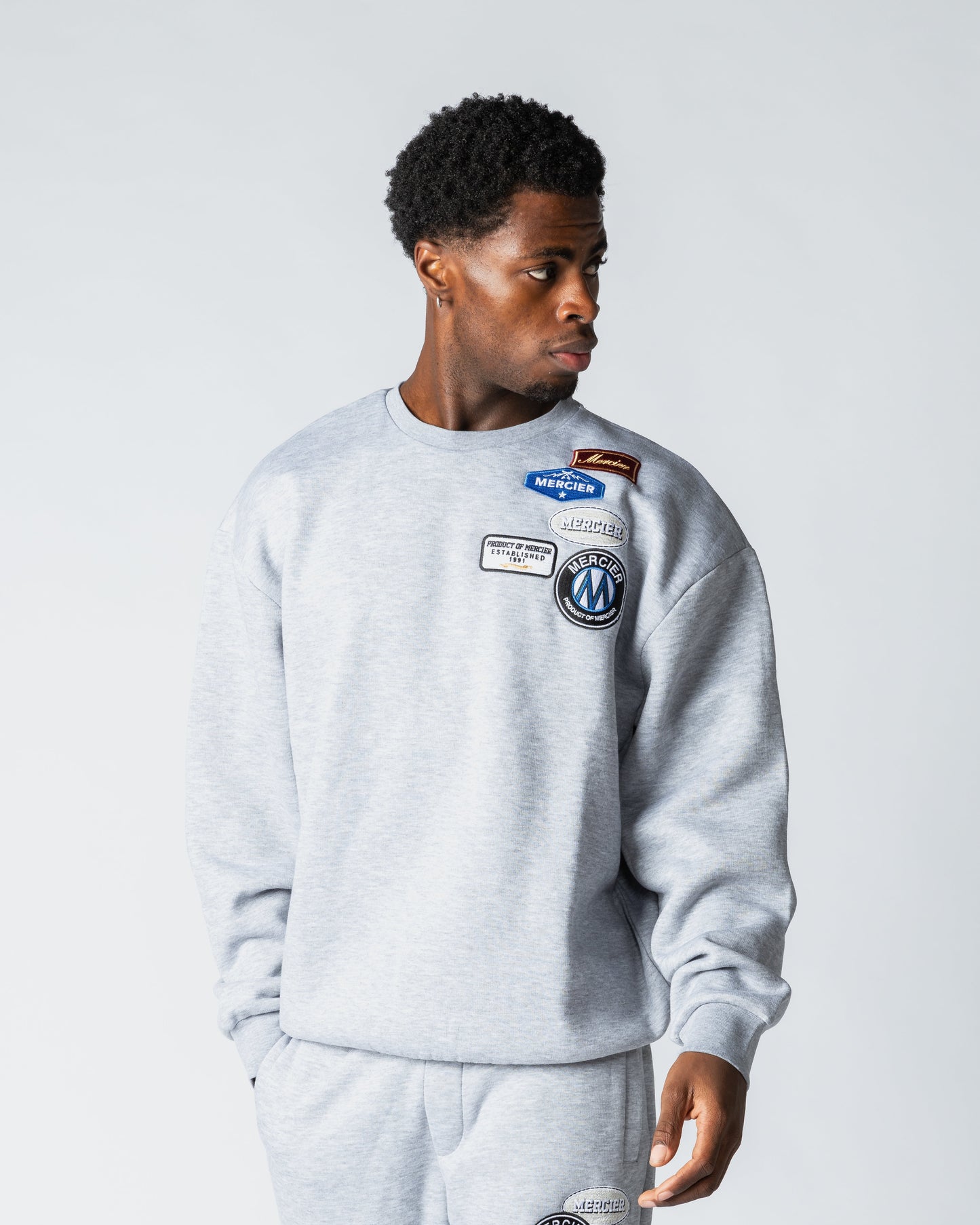 Mercier Grey Marl Relaxed OG Crewneck