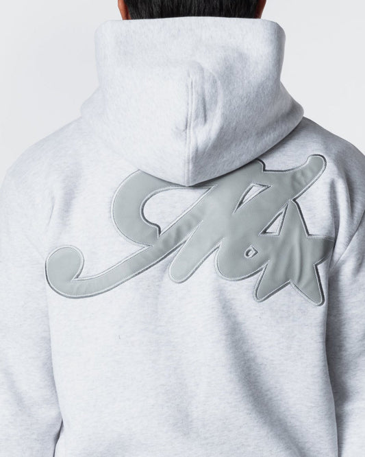 Mercier Grey Marl Runway Full Zip Hood