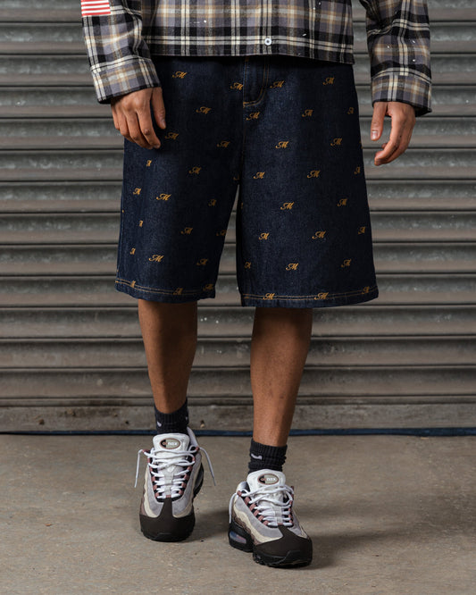 Mercier Jellingham dark blue denim jort