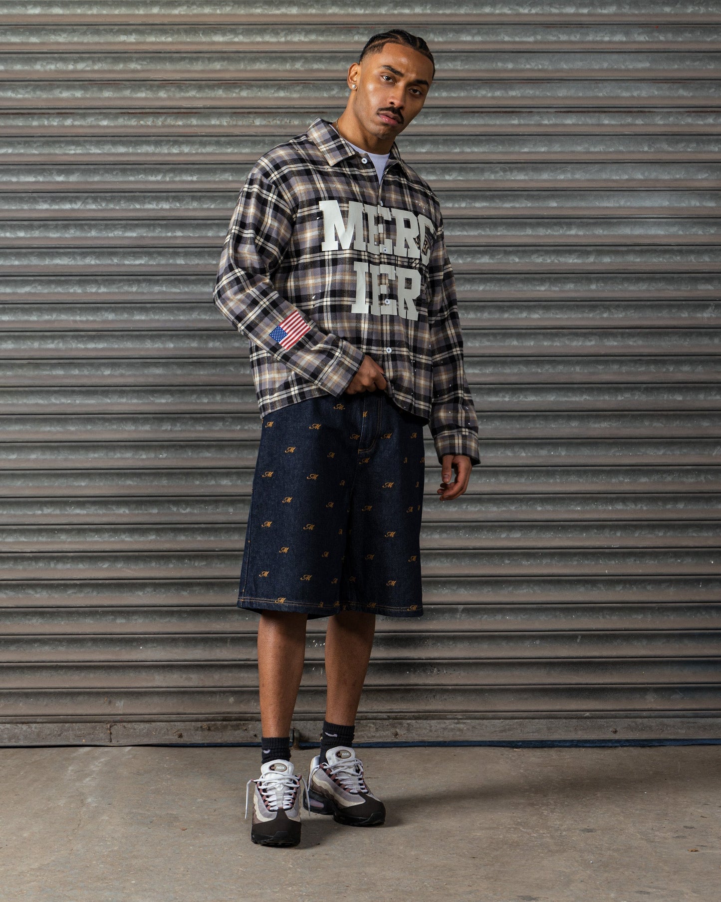 Mercier Jellingham dark blue denim jort