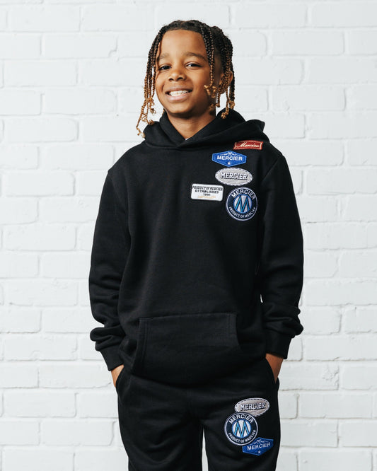Mercier Junior Black OG Badge Hood