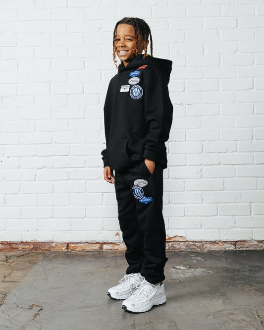 Mercier Junior Black OG Badge Hood