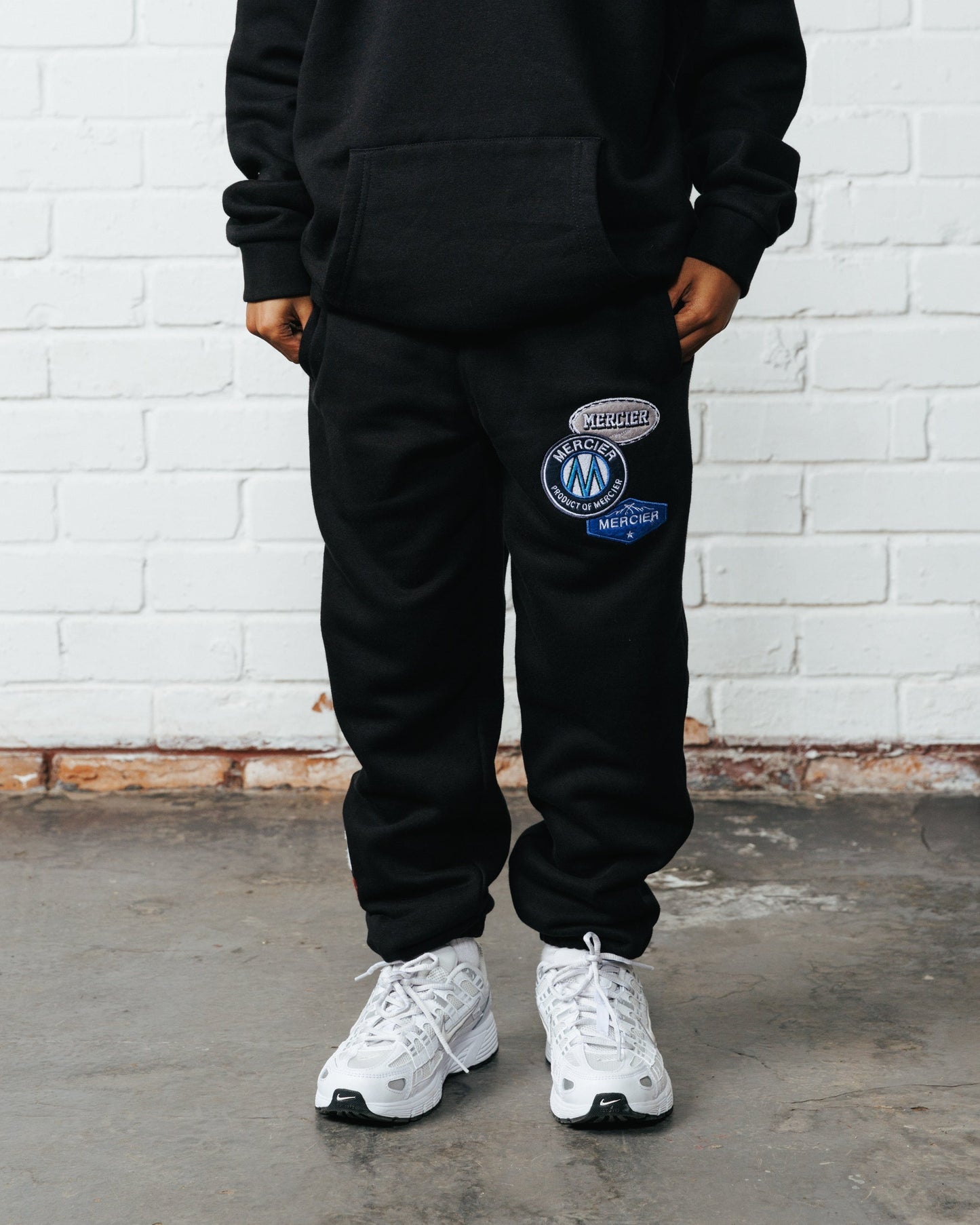 Mercier Junior Black OG Badge Joggers
