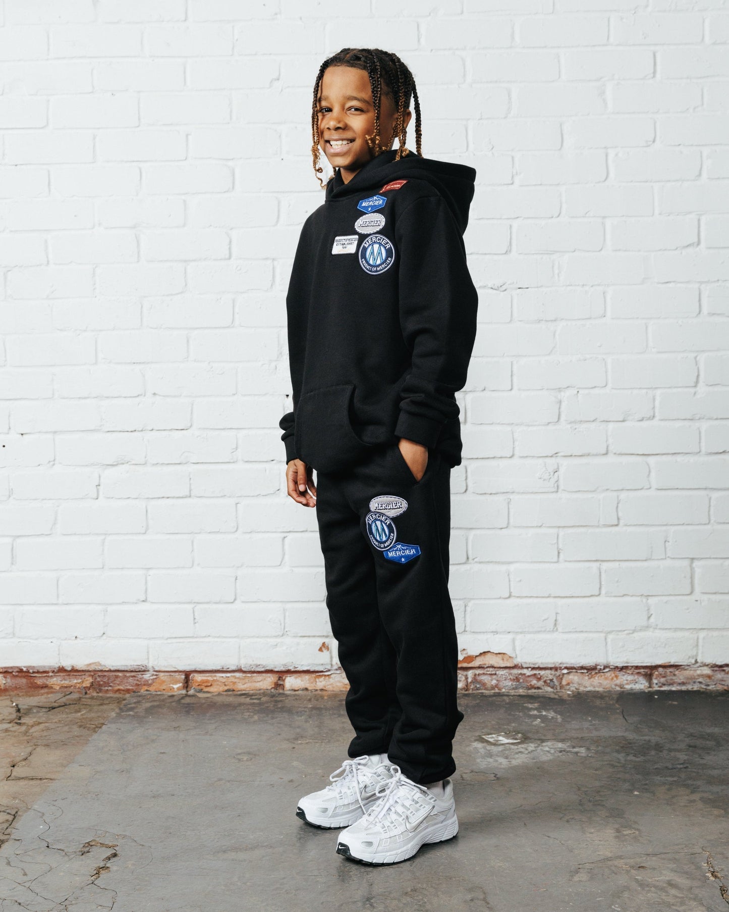 Mercier Junior Black OG Badge Joggers