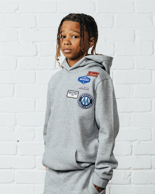 Mercier Junior Grey OG Badge Hood