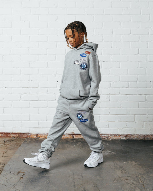 Mercier Junior Grey OG Badge Joggers