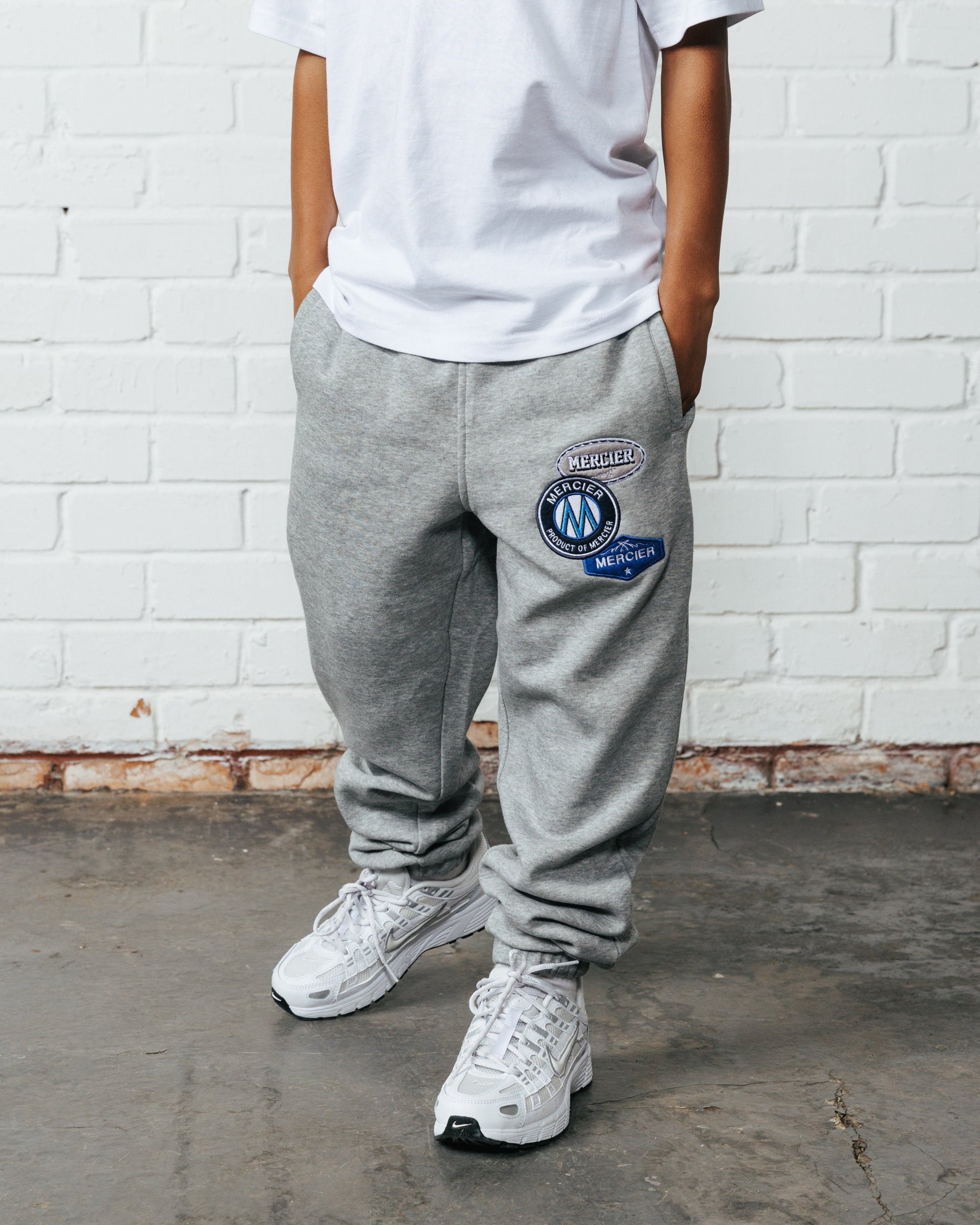 Mercier Junior Grey OG Badge Joggers