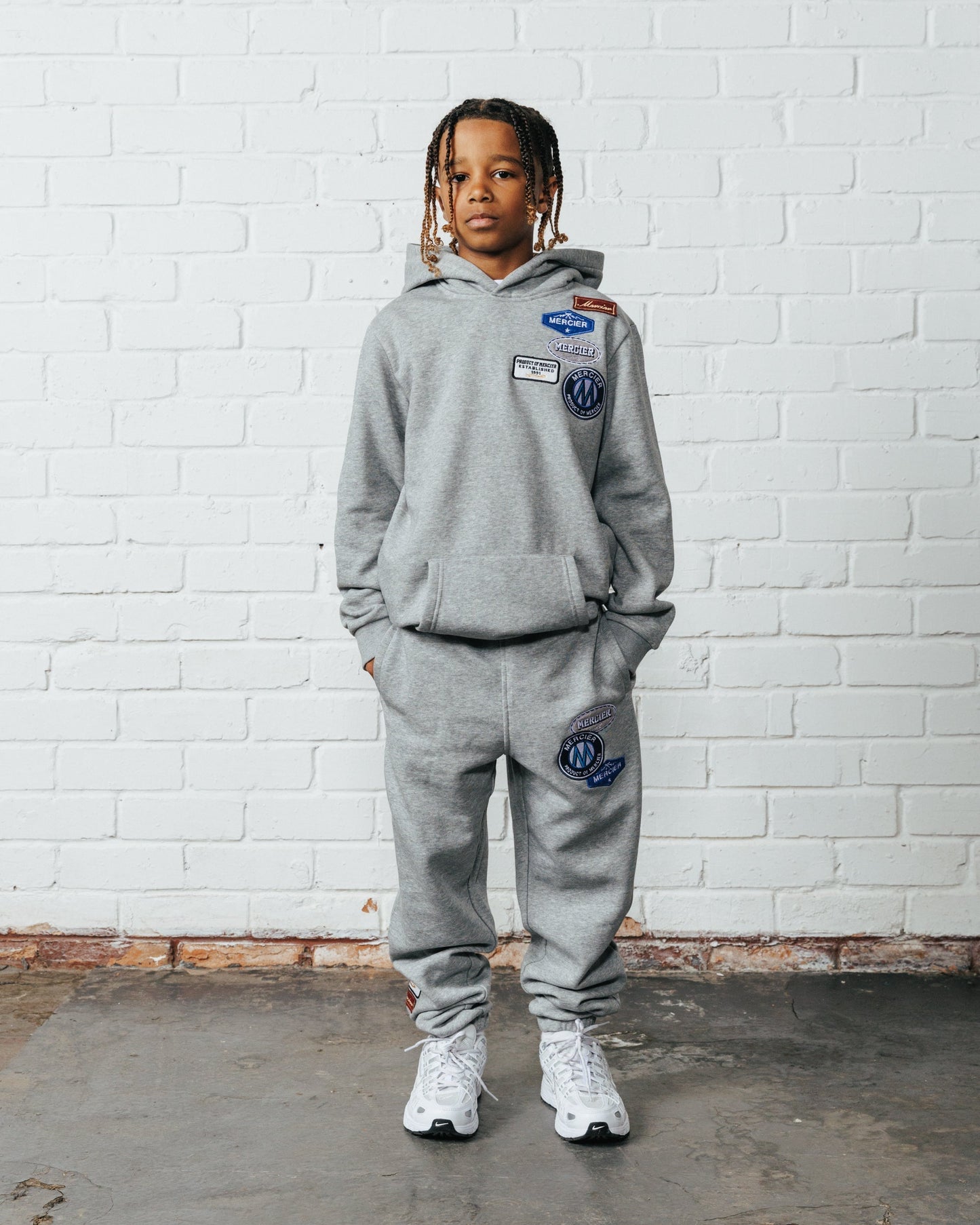 Mercier Junior Grey OG Badge Joggers