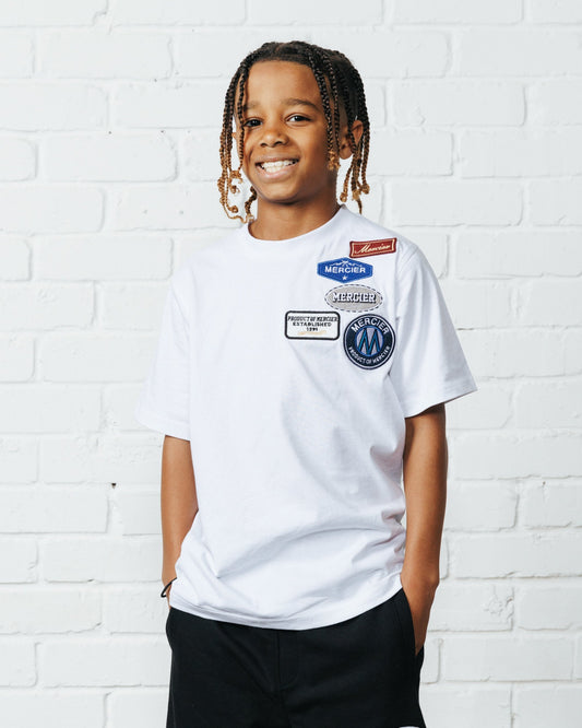 Mercier Junior White OG Badge T-Shirt