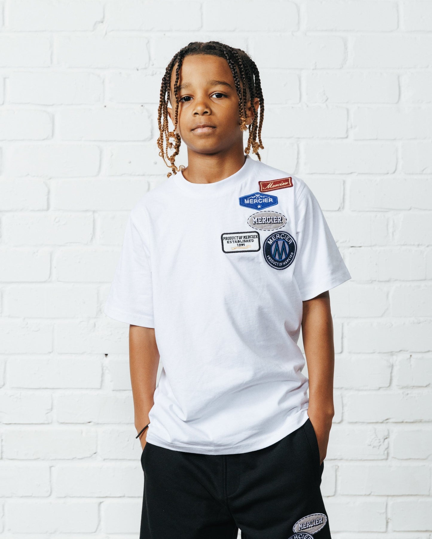 Mercier Junior White OG Badge T-Shirt