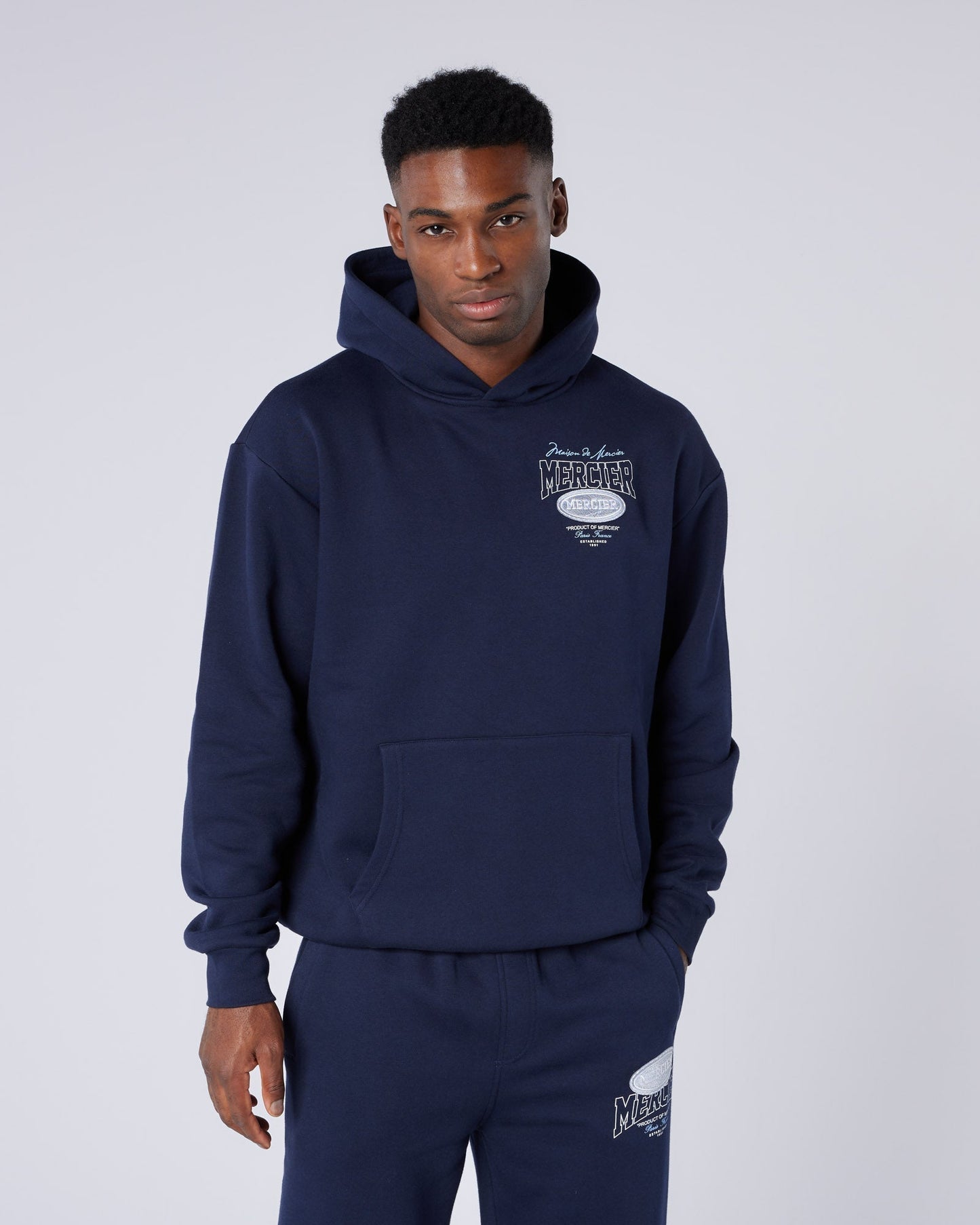 Mercier Navy Multi Tour Hoodie