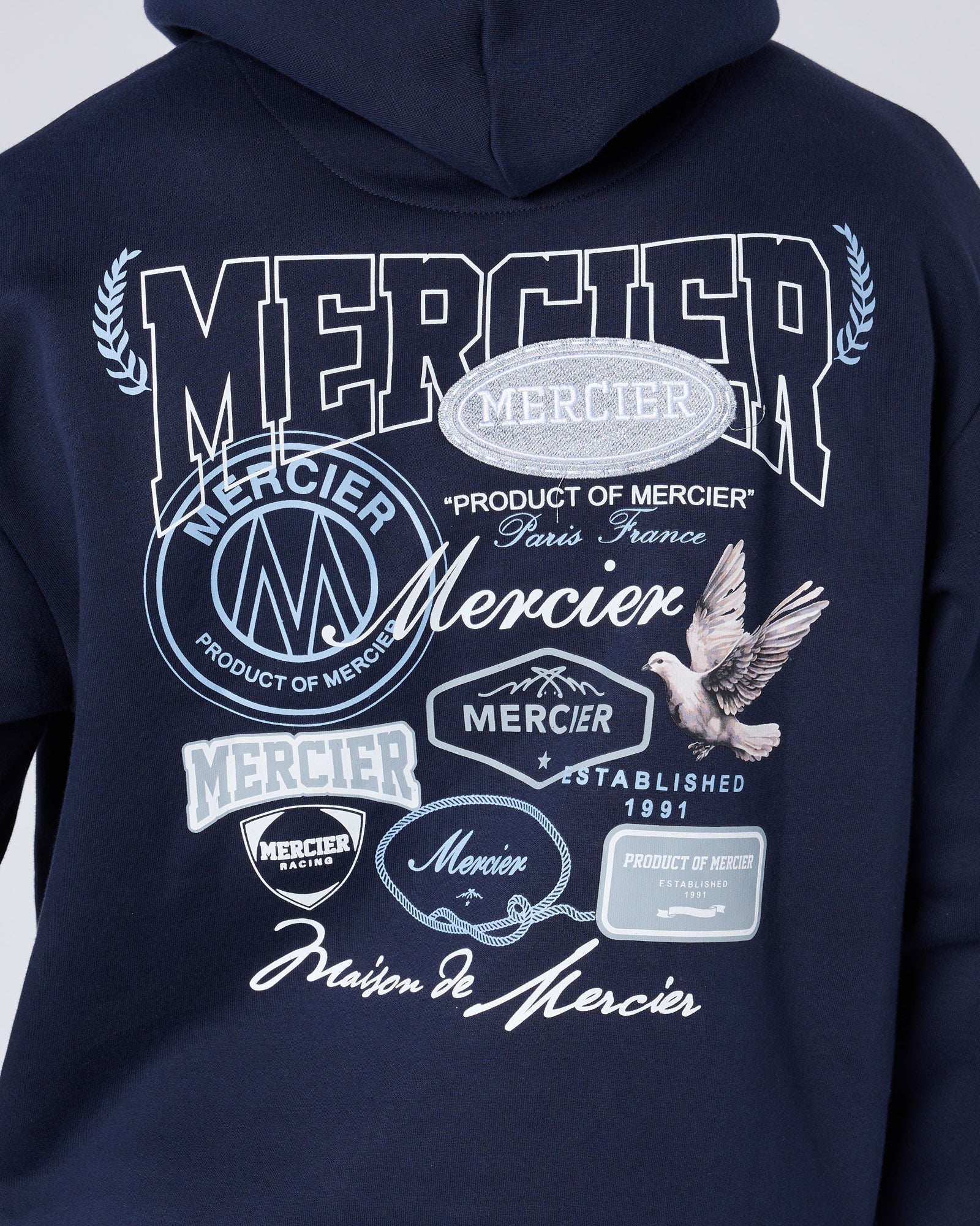 Mercier Navy Multi Tour Hoodie