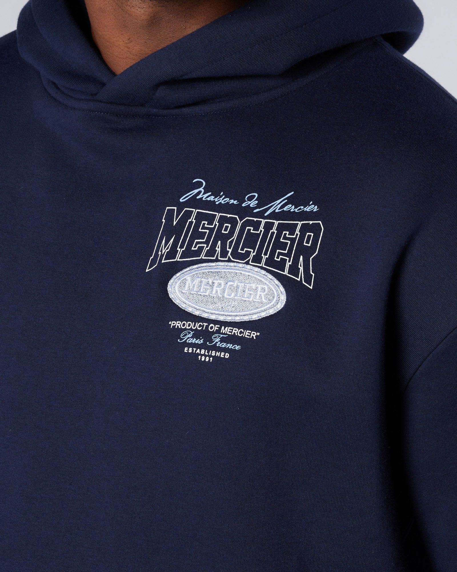Mercier Navy Multi Tour Hoodie