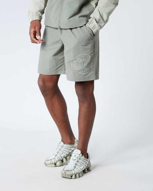 Mercier Sage Angle Badge Shorts