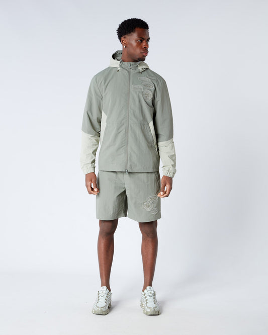 Mercier Sage Angle Badge Shorts