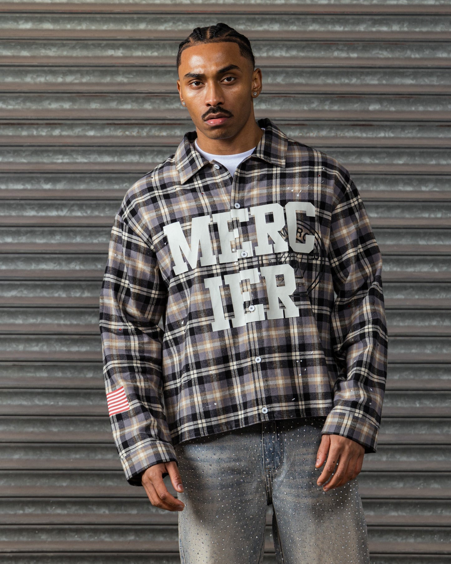 Mercier Skye checked shirt
