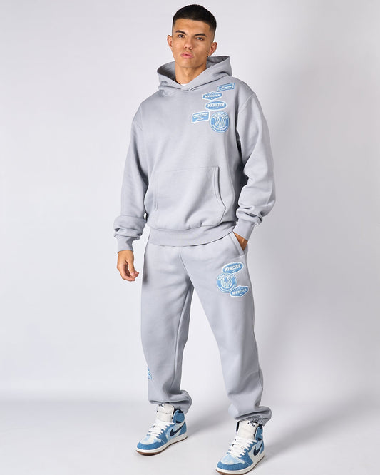 Mercier Smoke Grey Denim OG Badge Joggers