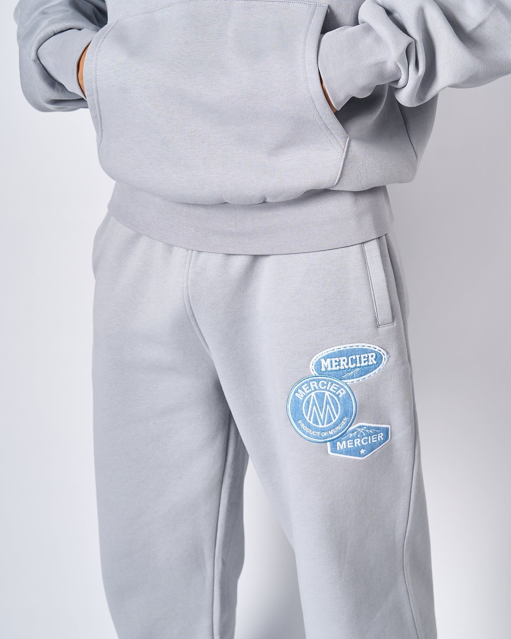Mercier Smoke Grey Denim OG Badge Joggers