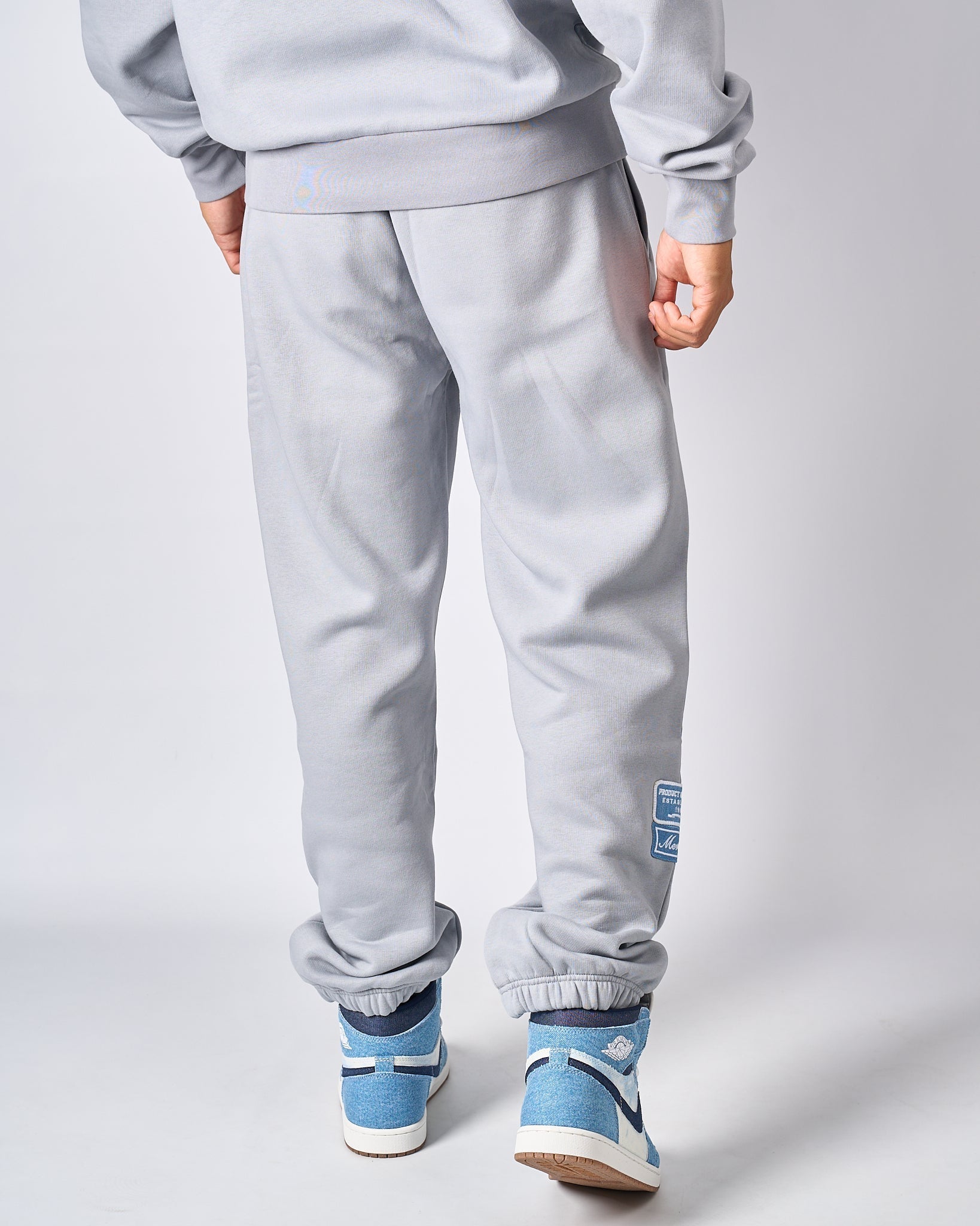 Mercier Smoke Grey Denim OG Badge Joggers