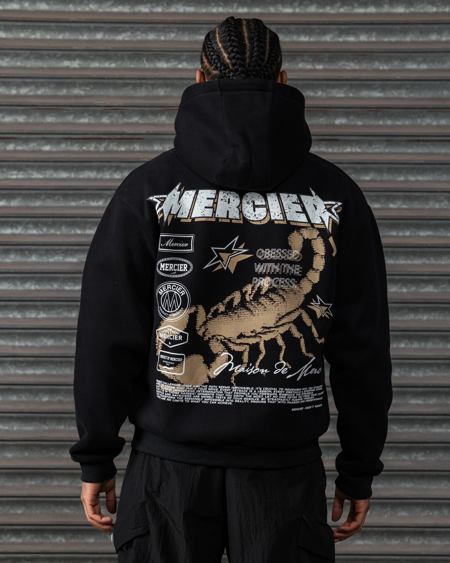 Mercier Stinger black hoodie
