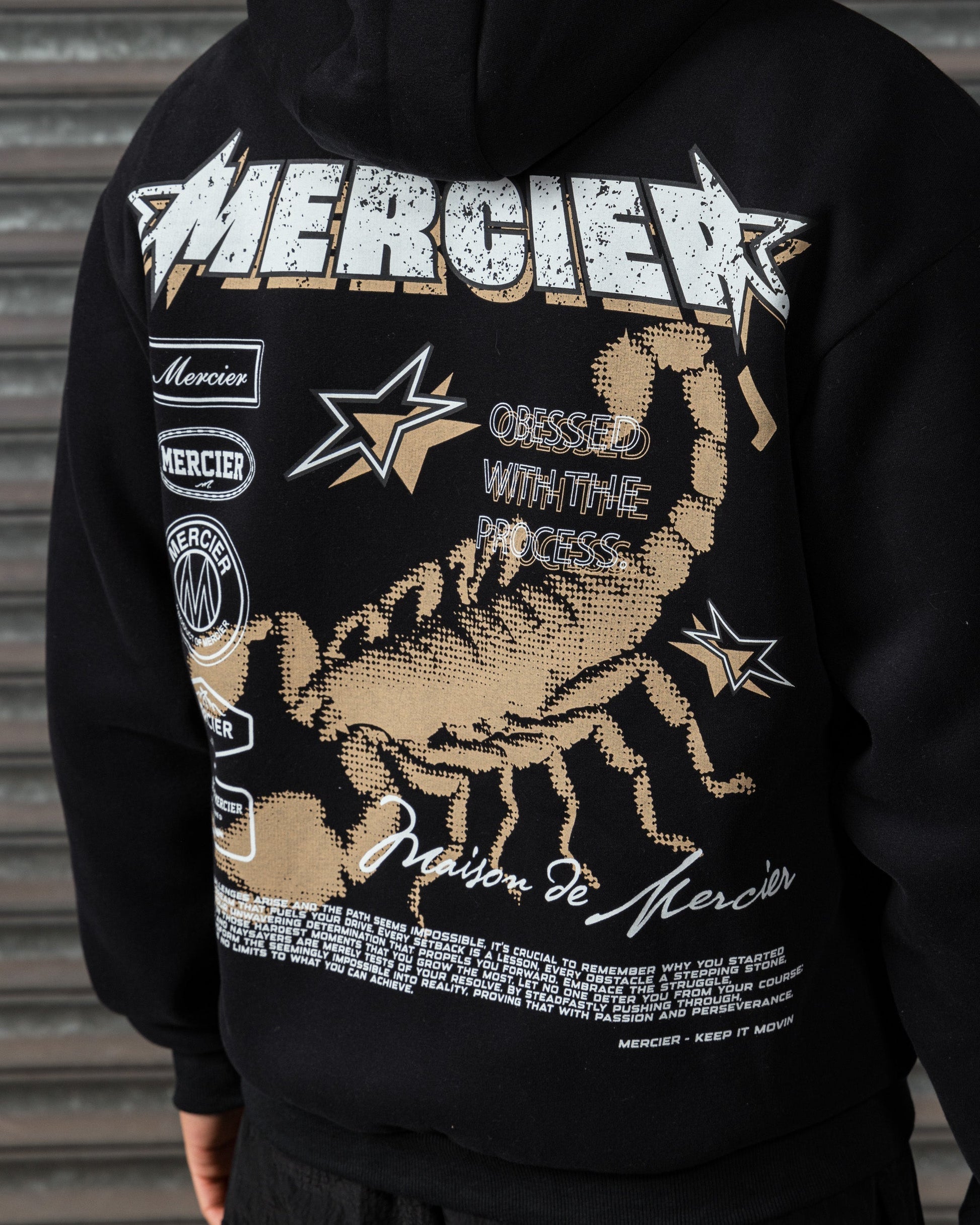 Mercier Stinger black hoodie