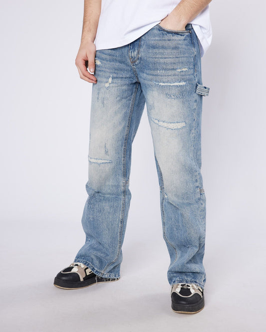Mercier Stressed Relaxed Hammer Jeans