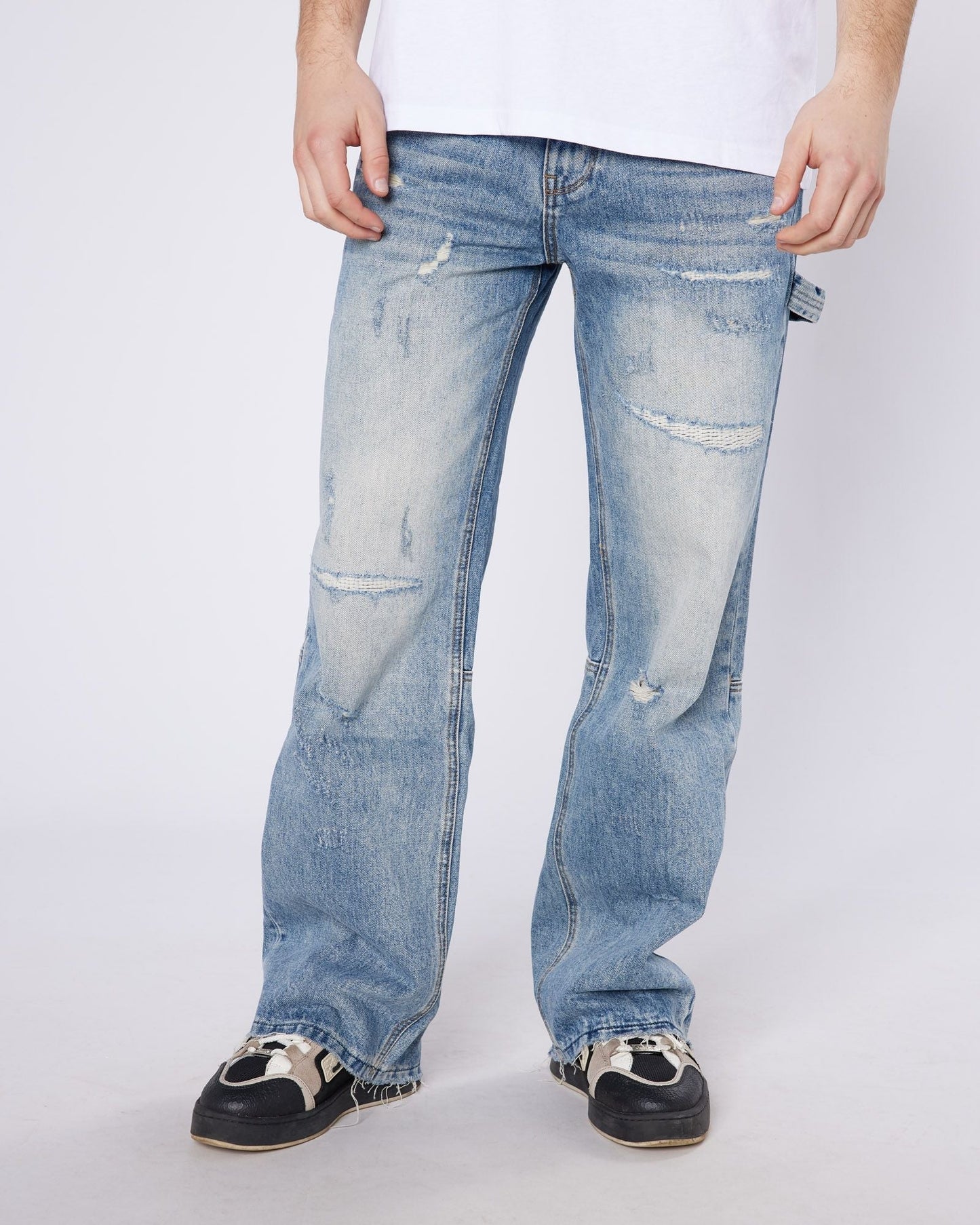 Mercier Stressed Relaxed Hammer Jeans