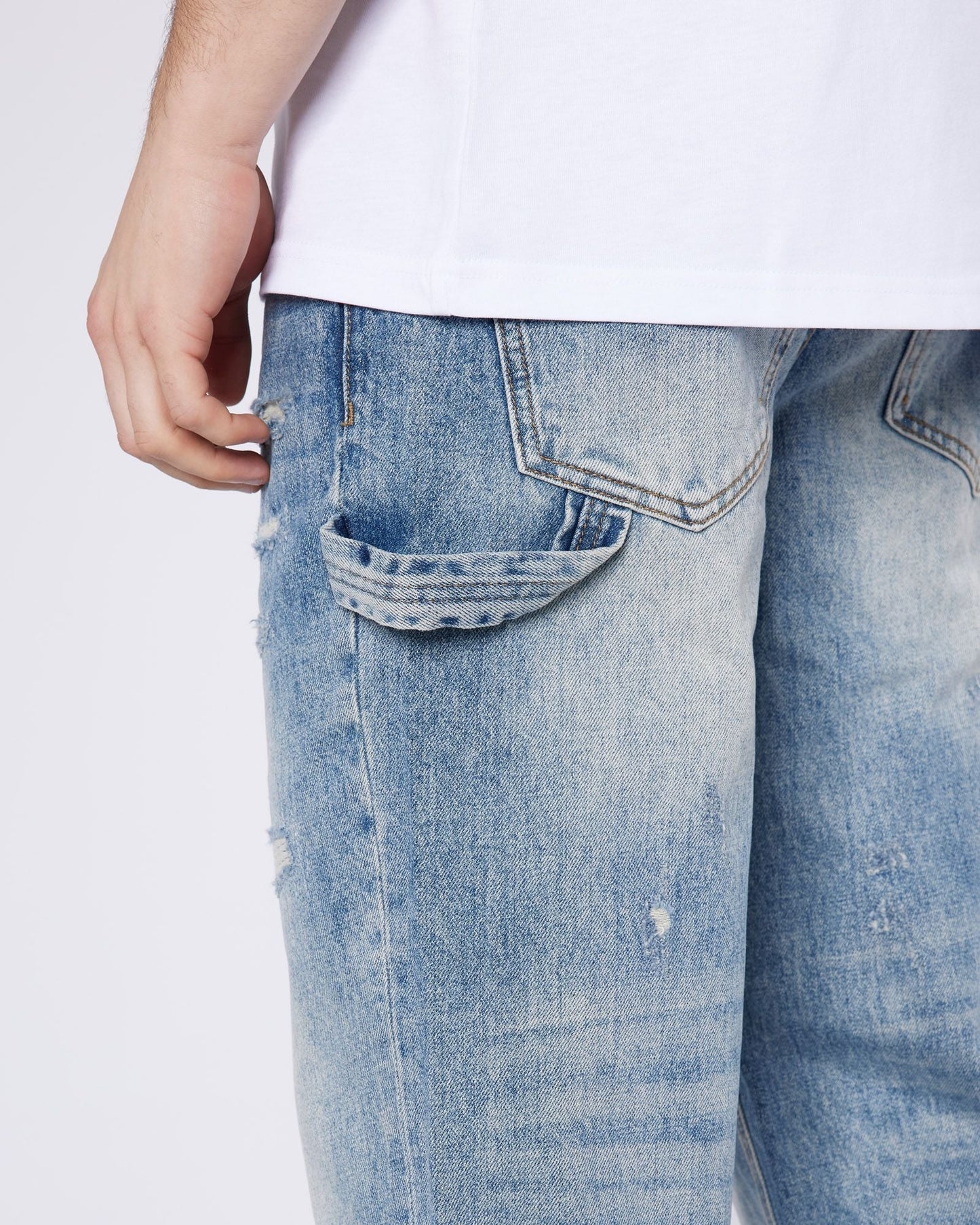 Mercier Stressed Relaxed Hammer Jeans