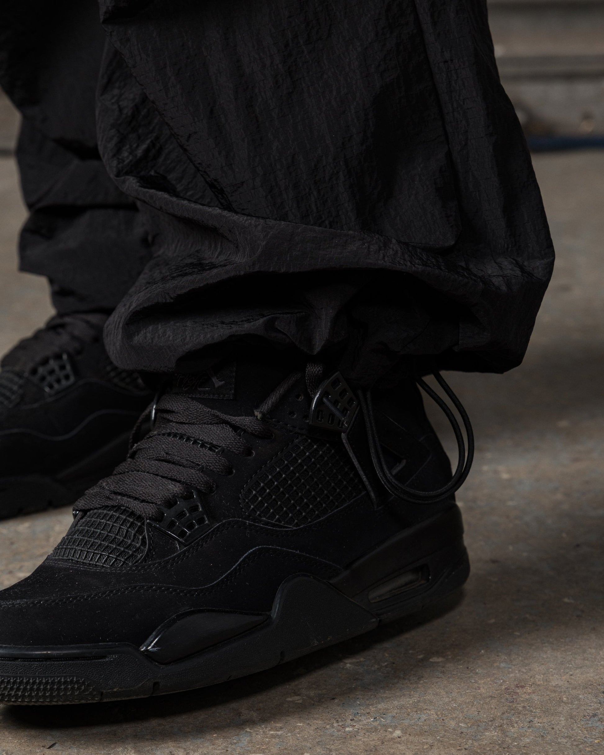 Mercier Tempo black camo cargo trousers