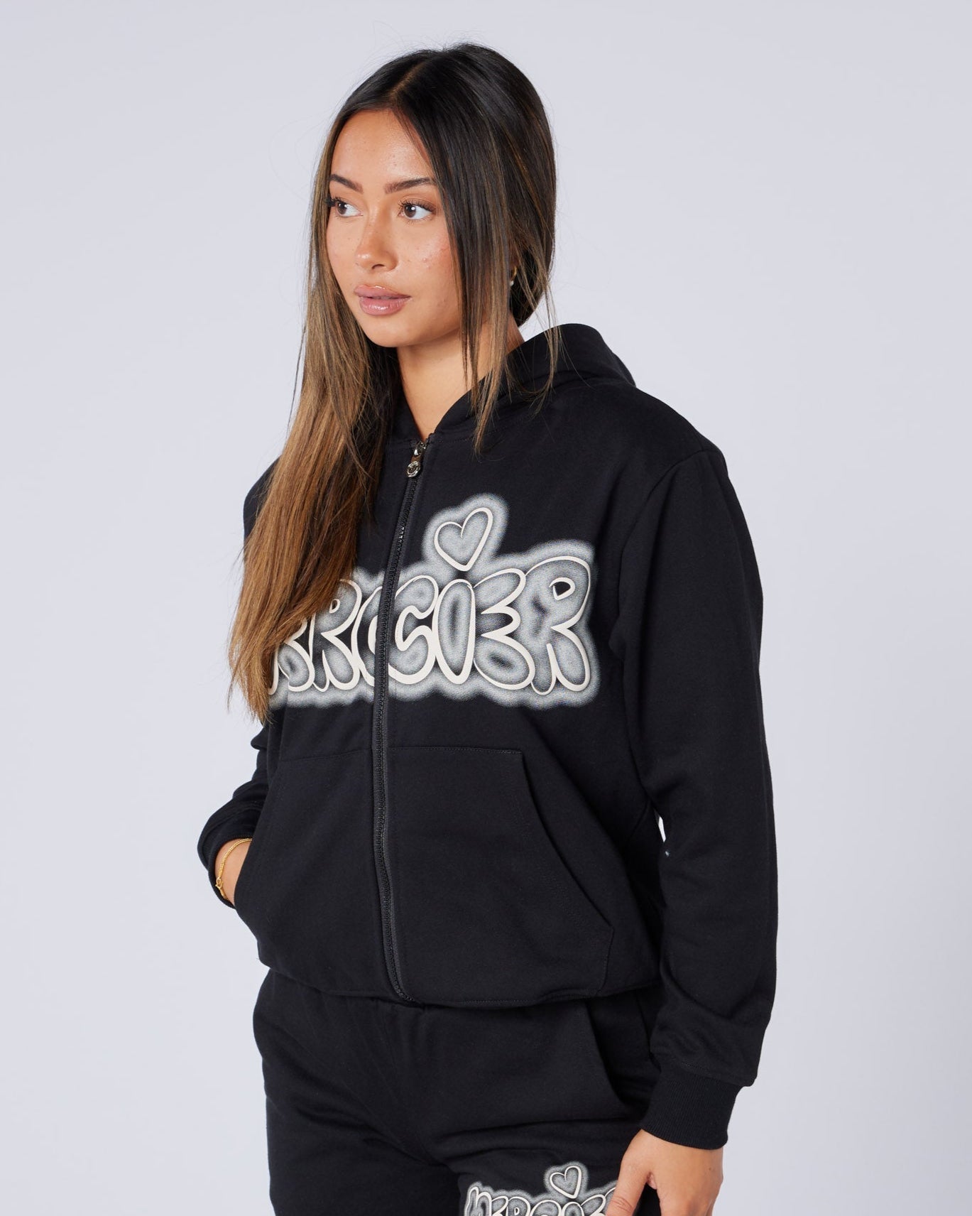 Mercier Women's Black Fantasy Hoodie