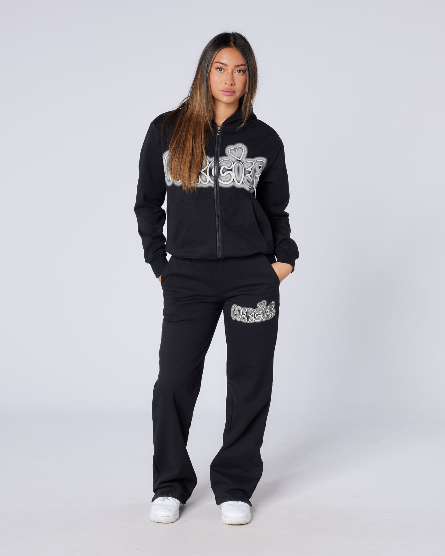 Mercier Women's Black Fantasy Hoodie