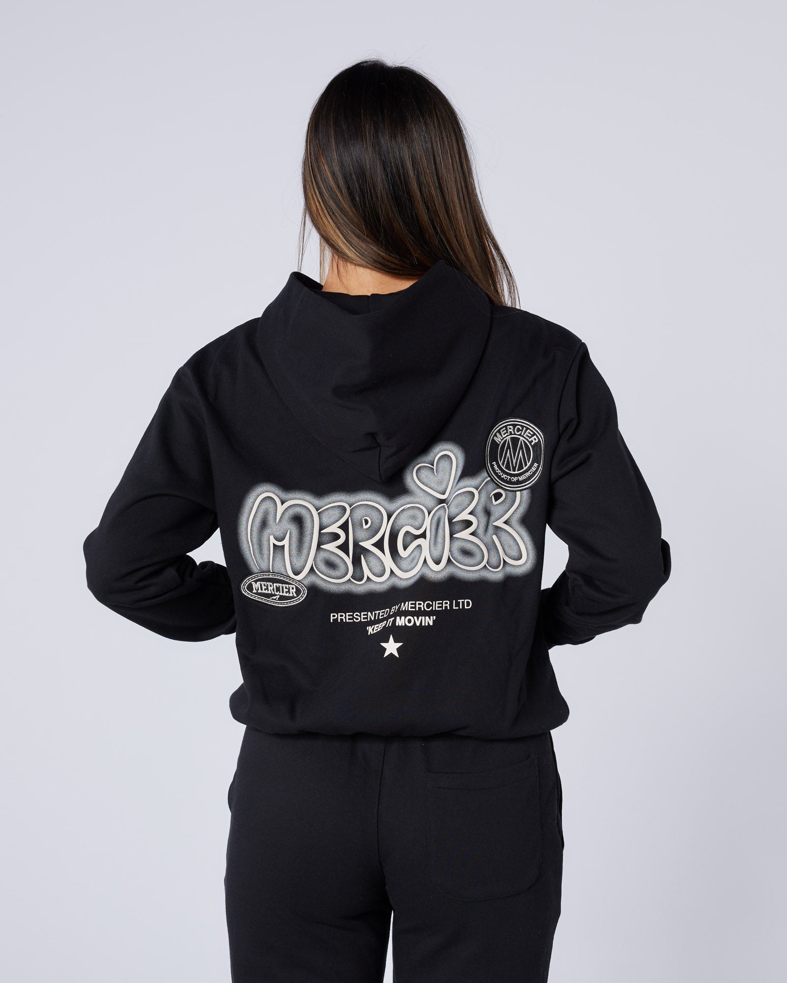 Mercier Women's Black Fantasy Hoodie
