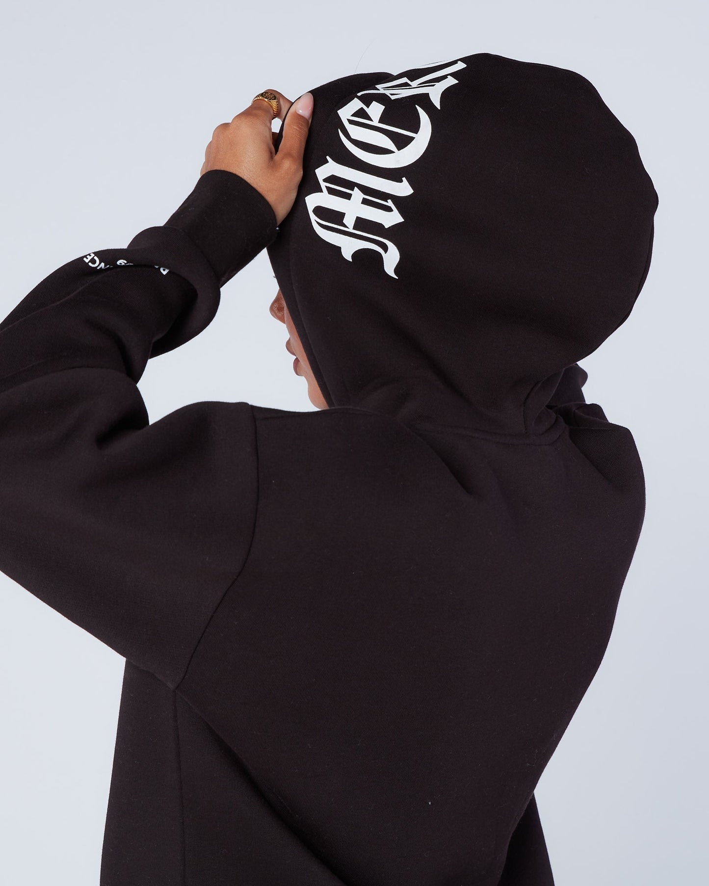 Mercier Women's Black Gothic Hoodie