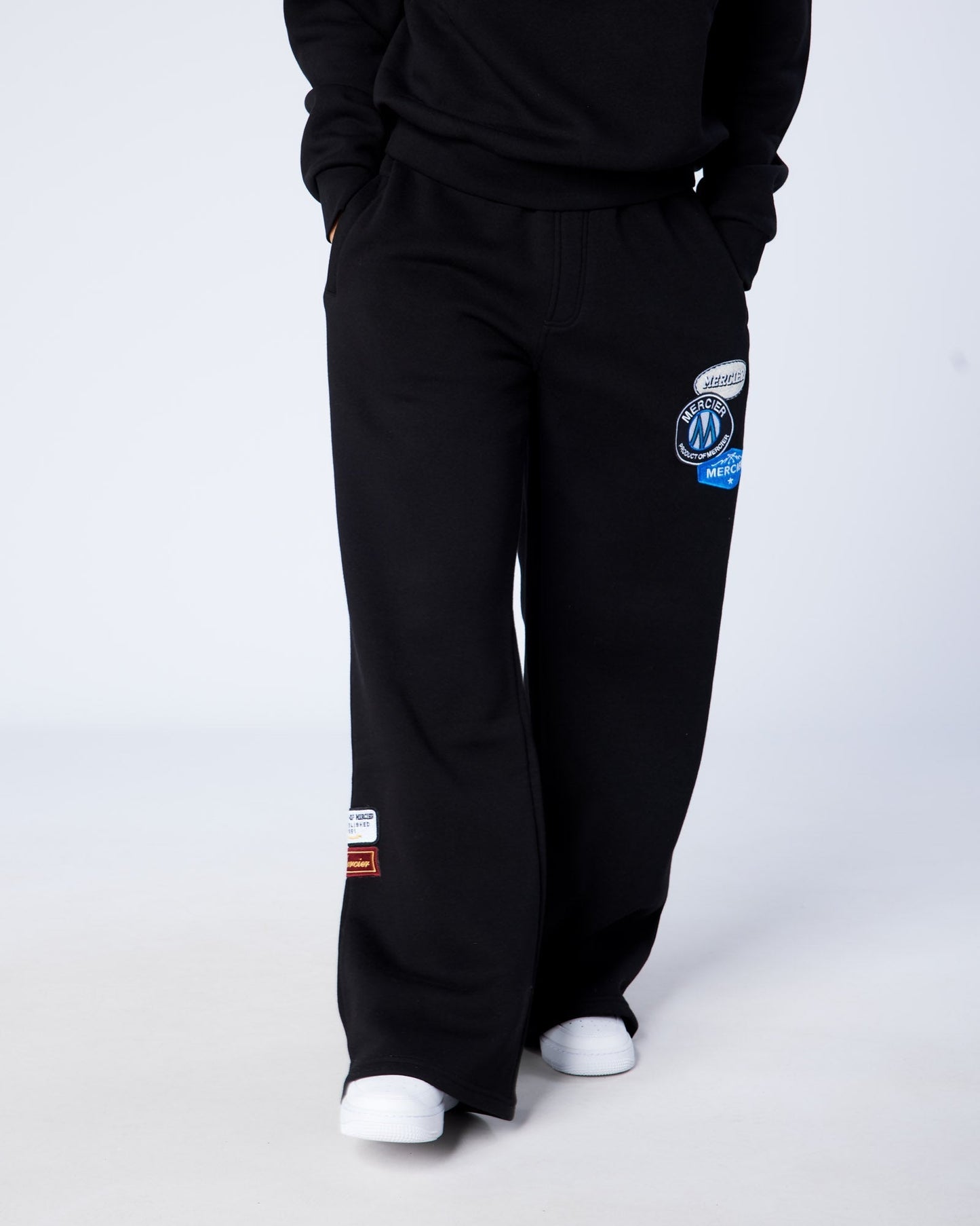 Mercier Women's Black OG Badge Drop Joggers