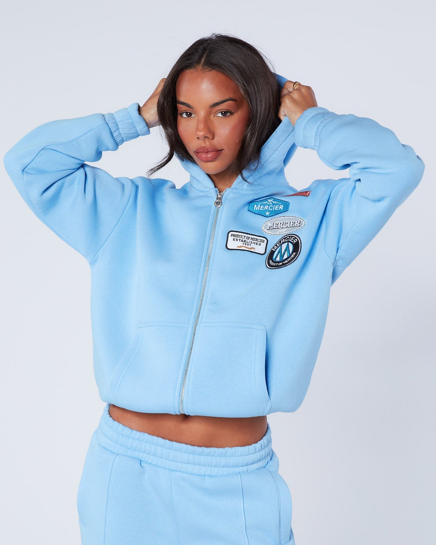 Mercier Women's Blue OG Balloon Hoodie