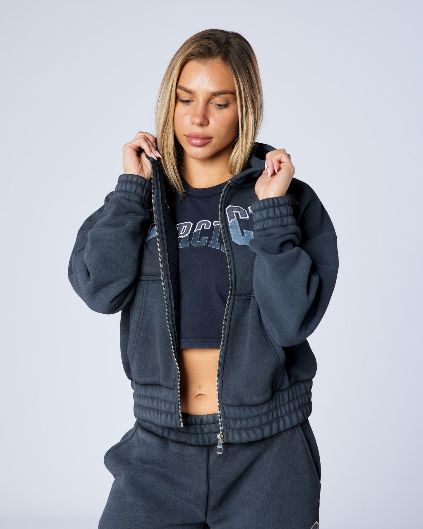 Mercier Women's Charcoal Shatter Hood