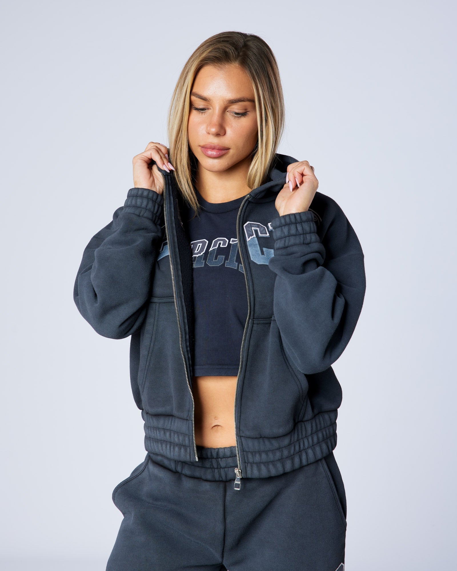 Mercier Women's Charcoal Shatter Hood