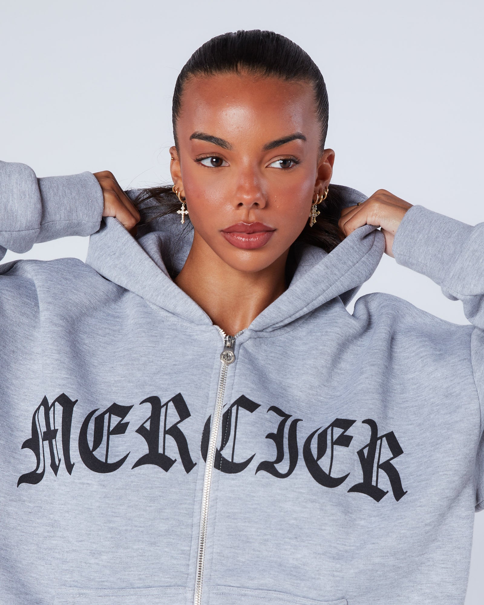 Mercier Women's Grey Gothic Hood