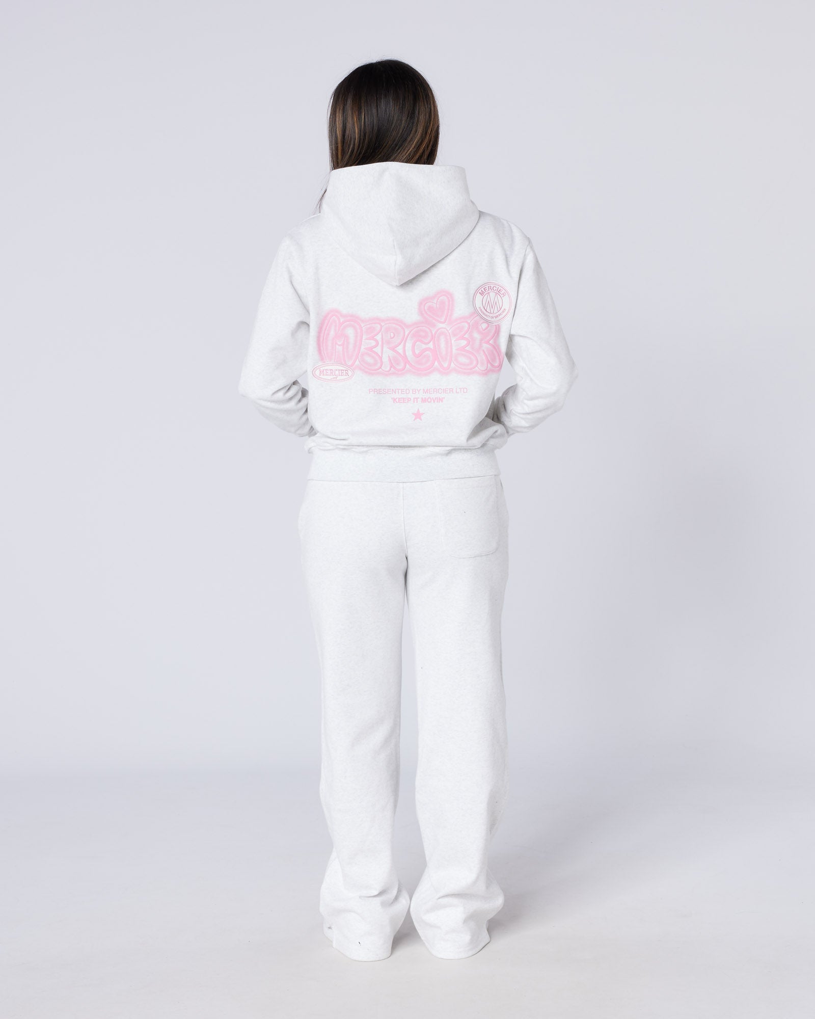 Mercier Women's Grey Marl Fantasy Hoodie