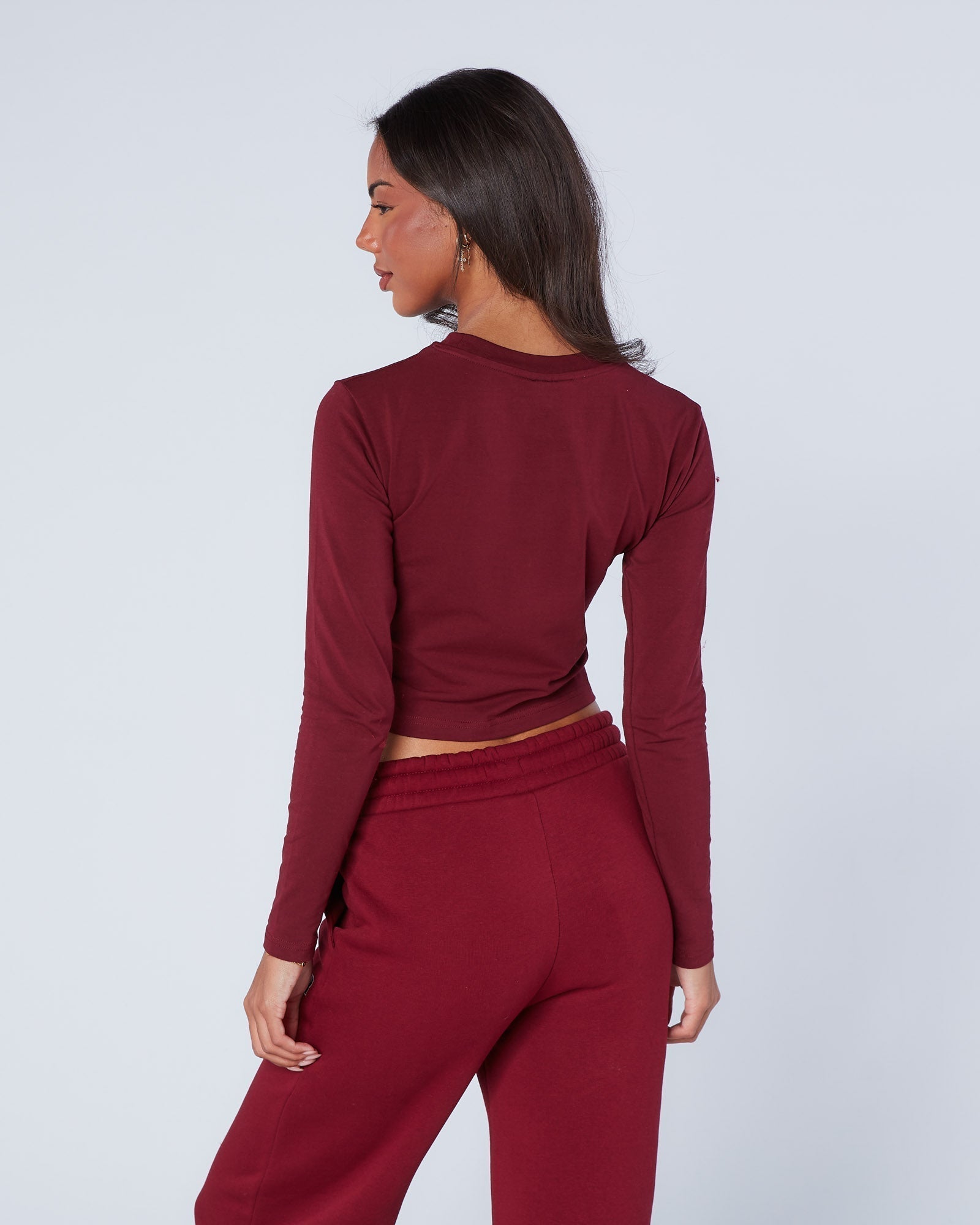 Mercier Women's Maroon Player Baby Tee