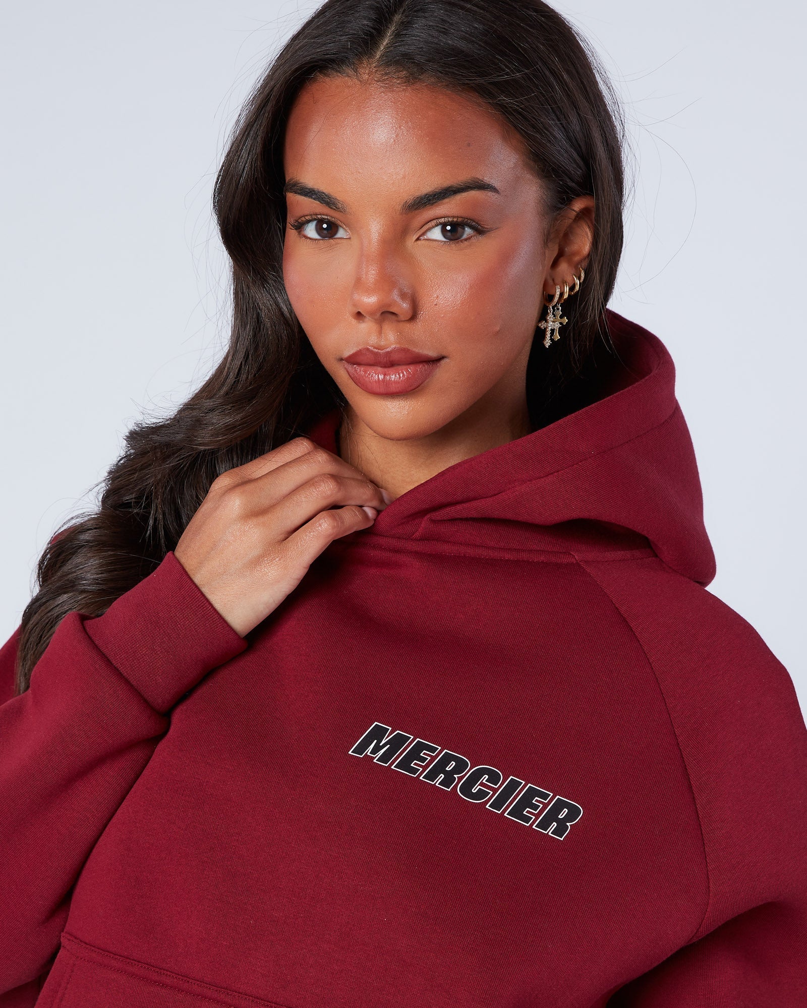 Mercier Women's Maroon Player Hoodie